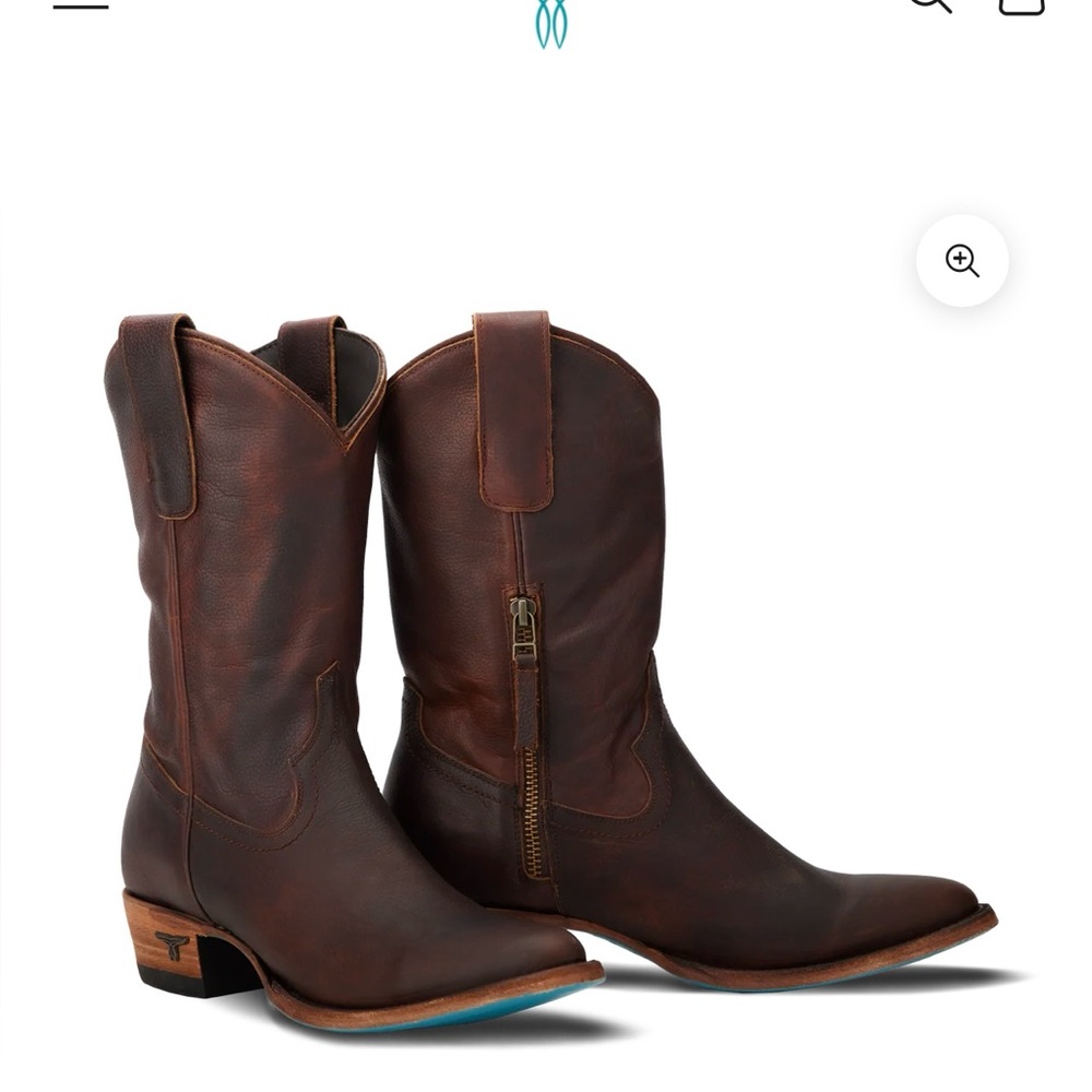 Lane Plain Jane Midi Boots Size 9 in Cognac only wore once -EEUC